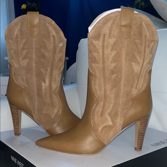 Nine West Shoes - Nine West Tan Heeled Boots